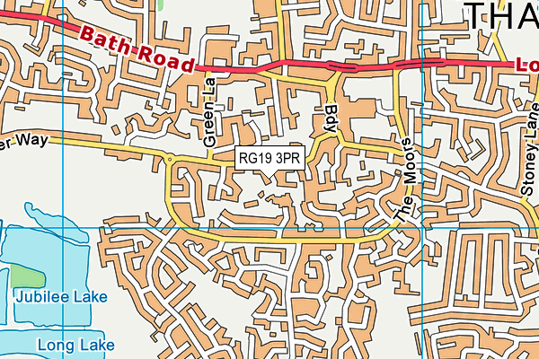 RG19 3PR map - OS VectorMap District (Ordnance Survey)