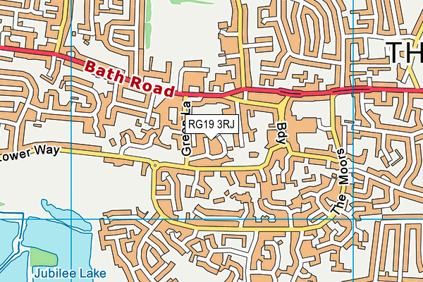 RG19 3RJ map - OS VectorMap District (Ordnance Survey)