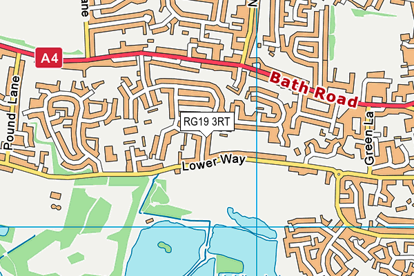 RG19 3RT map - OS VectorMap District (Ordnance Survey)