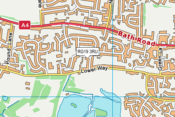 RG19 3RU map - OS VectorMap District (Ordnance Survey)
