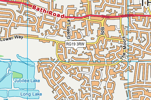 RG19 3RW map - OS VectorMap District (Ordnance Survey)