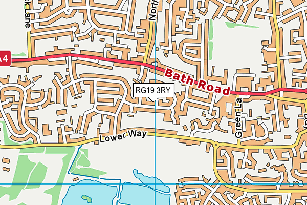 RG19 3RY map - OS VectorMap District (Ordnance Survey)