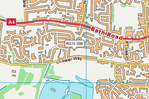 RG19 3SB map - OS VectorMap District (Ordnance Survey)