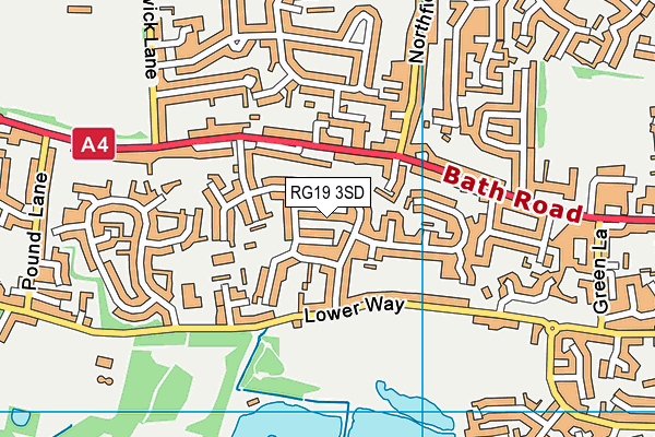 RG19 3SD map - OS VectorMap District (Ordnance Survey)