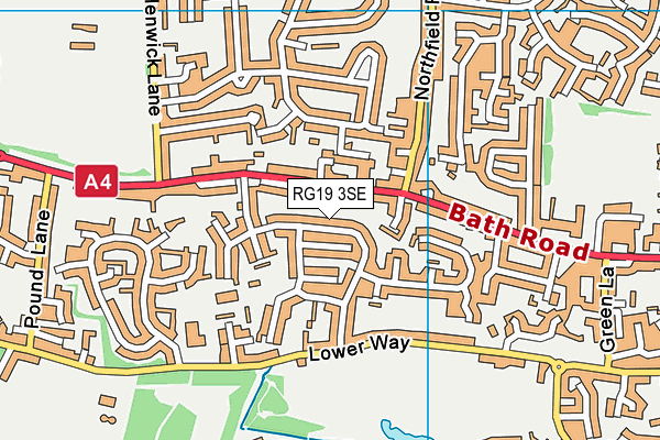 RG19 3SE map - OS VectorMap District (Ordnance Survey)