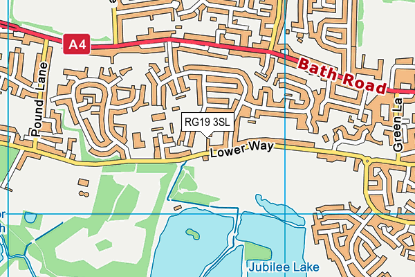 RG19 3SL map - OS VectorMap District (Ordnance Survey)
