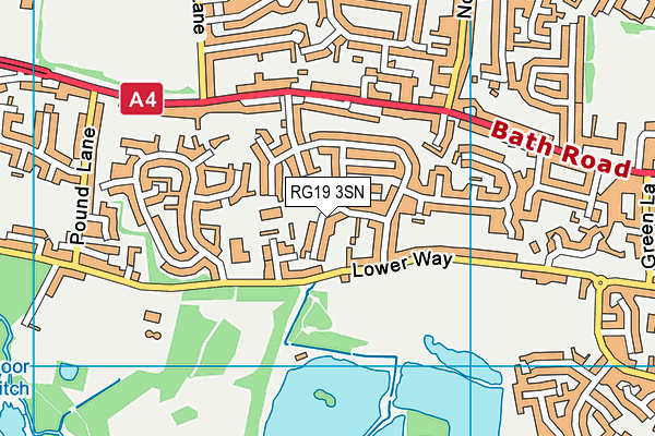 RG19 3SN map - OS VectorMap District (Ordnance Survey)