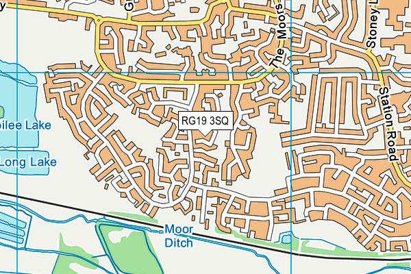 RG19 3SQ map - OS VectorMap District (Ordnance Survey)