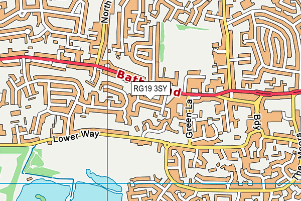 RG19 3SY map - OS VectorMap District (Ordnance Survey)