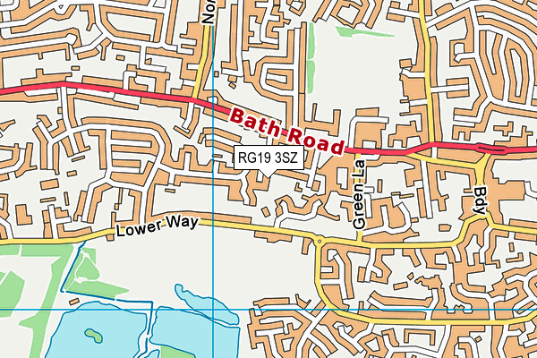 RG19 3SZ map - OS VectorMap District (Ordnance Survey)