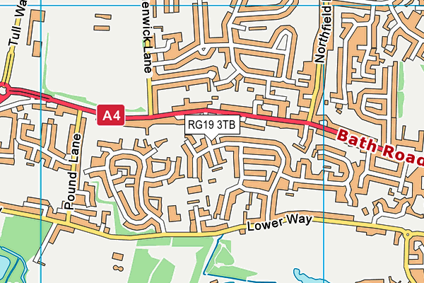 RG19 3TB map - OS VectorMap District (Ordnance Survey)