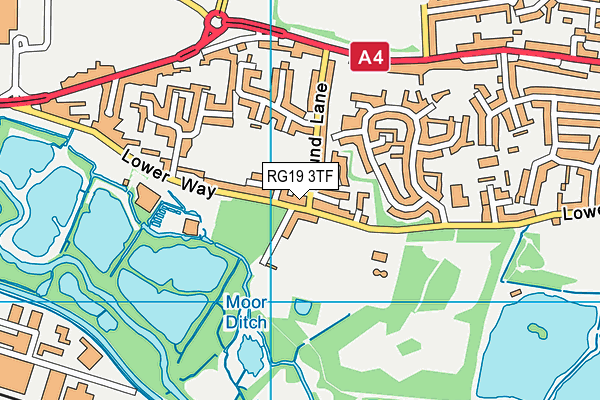 RG19 3TF map - OS VectorMap District (Ordnance Survey)