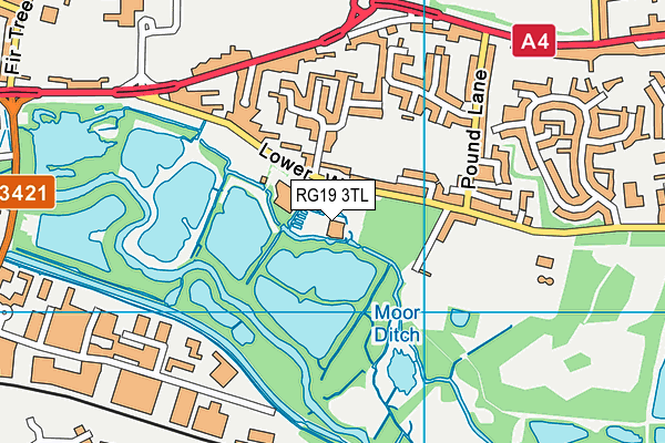 RG19 3TL map - OS VectorMap District (Ordnance Survey)