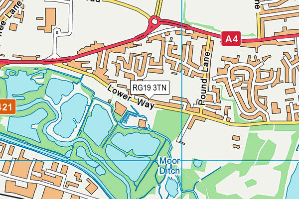 RG19 3TN map - OS VectorMap District (Ordnance Survey)