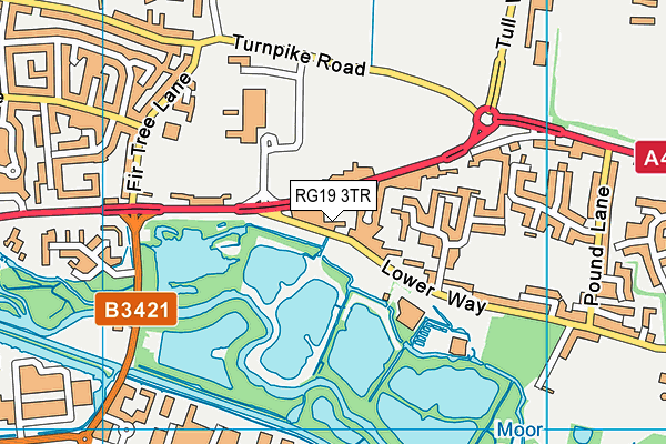 RG19 3TR map - OS VectorMap District (Ordnance Survey)