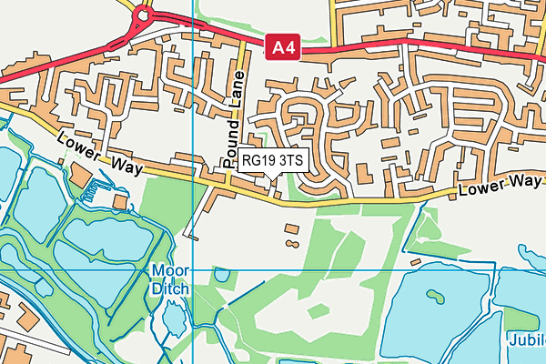 RG19 3TS map - OS VectorMap District (Ordnance Survey)