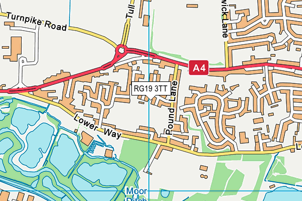 RG19 3TT map - OS VectorMap District (Ordnance Survey)