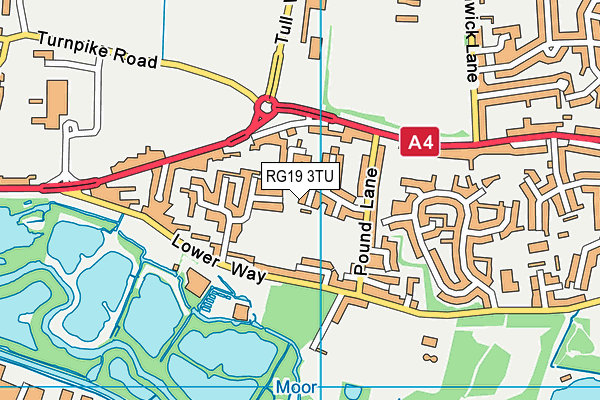 RG19 3TU map - OS VectorMap District (Ordnance Survey)