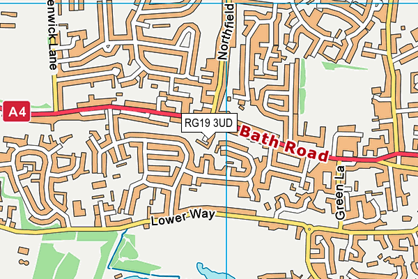 RG19 3UD map - OS VectorMap District (Ordnance Survey)