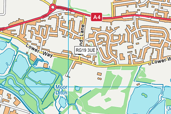RG19 3UE map - OS VectorMap District (Ordnance Survey)