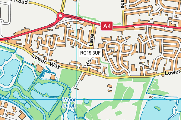 RG19 3UF map - OS VectorMap District (Ordnance Survey)