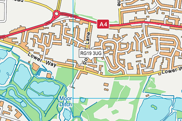 RG19 3UG map - OS VectorMap District (Ordnance Survey)