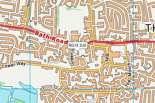 RG19 3US map - OS VectorMap District (Ordnance Survey)