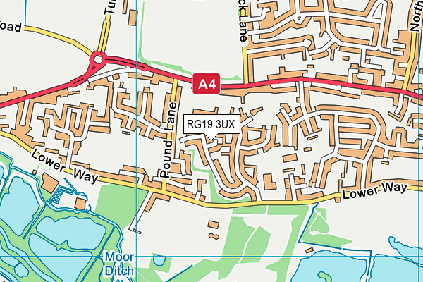 RG19 3UX map - OS VectorMap District (Ordnance Survey)