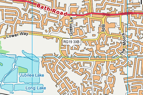 RG19 3XB map - OS VectorMap District (Ordnance Survey)