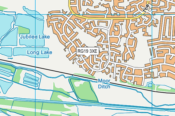 RG19 3XE map - OS VectorMap District (Ordnance Survey)