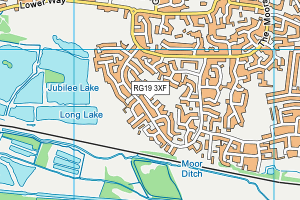 RG19 3XF map - OS VectorMap District (Ordnance Survey)