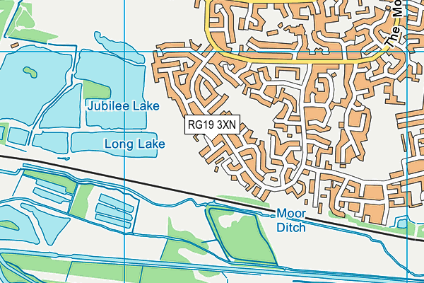 RG19 3XN map - OS VectorMap District (Ordnance Survey)