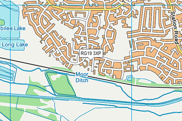 RG19 3XP map - OS VectorMap District (Ordnance Survey)