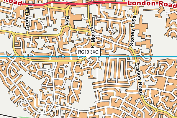 RG19 3XQ map - OS VectorMap District (Ordnance Survey)