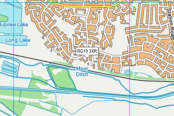 RG19 3XR map - OS VectorMap District (Ordnance Survey)