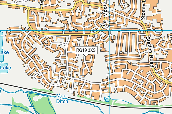 RG19 3XS map - OS VectorMap District (Ordnance Survey)