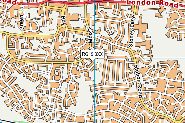 Spurcroft Primary School map (RG19 3XX) - OS VectorMap District (Ordnance Survey)
