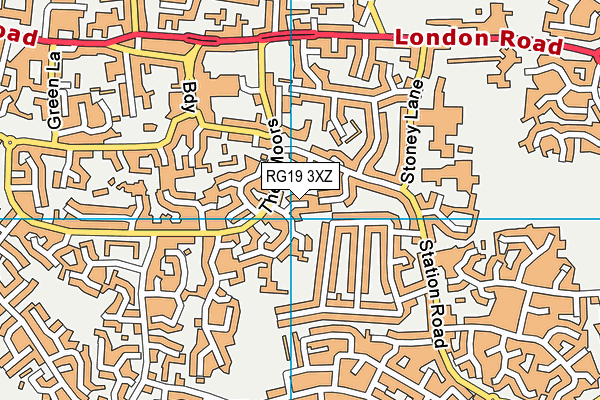 RG19 3XZ map - OS VectorMap District (Ordnance Survey)