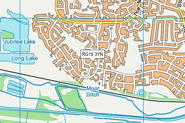 RG19 3YN map - OS VectorMap District (Ordnance Survey)