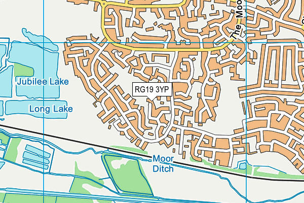 RG19 3YP map - OS VectorMap District (Ordnance Survey)