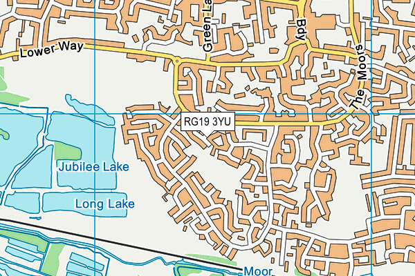RG19 3YU map - OS VectorMap District (Ordnance Survey)