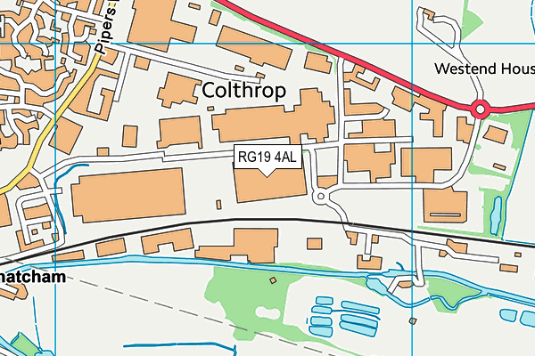 RG19 4AL map - OS VectorMap District (Ordnance Survey)