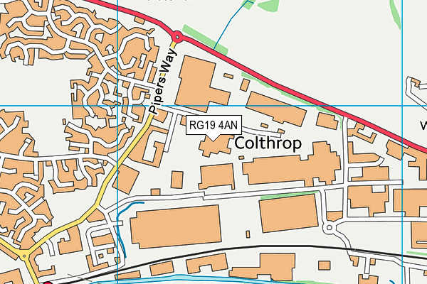 RG19 4AN map - OS VectorMap District (Ordnance Survey)