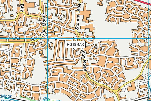 RG19 4AR map - OS VectorMap District (Ordnance Survey)