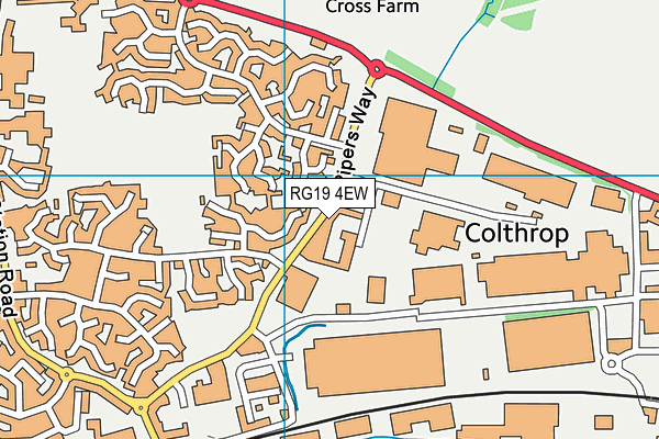 RG19 4EW map - OS VectorMap District (Ordnance Survey)