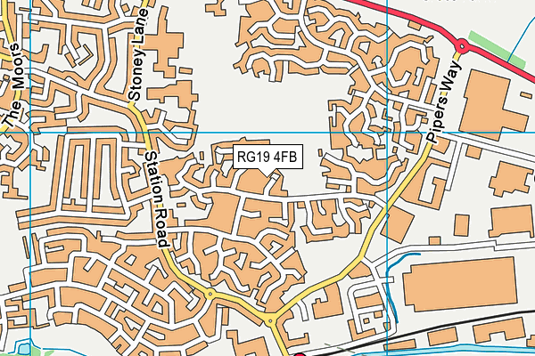 RG19 4FB map - OS VectorMap District (Ordnance Survey)