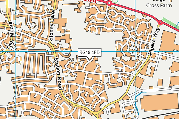 RG19 4FD map - OS VectorMap District (Ordnance Survey)