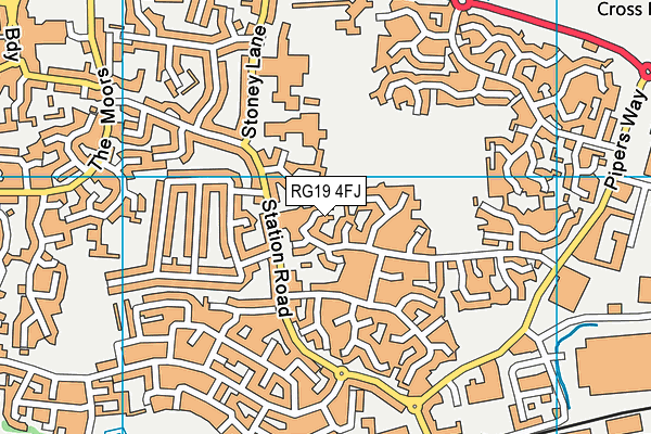 RG19 4FJ map - OS VectorMap District (Ordnance Survey)