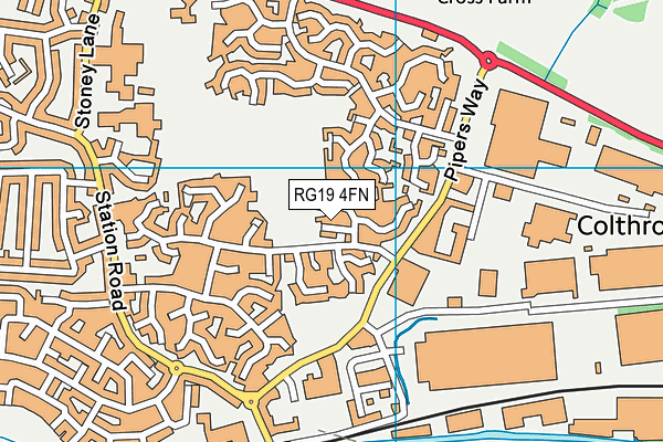 RG19 4FN map - OS VectorMap District (Ordnance Survey)