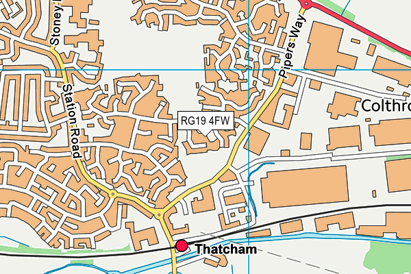 RG19 4FW map - OS VectorMap District (Ordnance Survey)